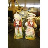 Pair of Staffordshire figures