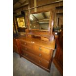 Edwardian inlaid mahogany dressing chest