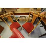 Pair of Inlaid Italian Dining Chairs