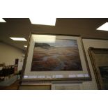 C.S. Assheton - Stones - Pastel - Sands at Humphrey Head, framed
