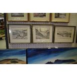 3 signed Wainwright prints - Langstrath, The North Western Fells - Ullswater