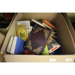 3 Boxes of Travel Books & Bibles