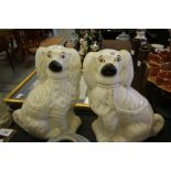 2 Large Staffordshire Dogs