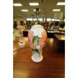 Moorcroft pottery table lamp - Hibiscus pattern