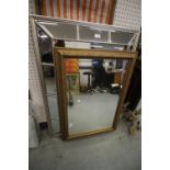 Gilt Mirror and Modern Mirror