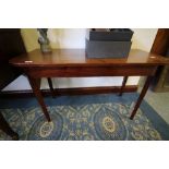 George III Mahogany D End Table