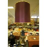 Large brass table lamp