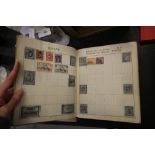 Album of stamps collected in 1930s