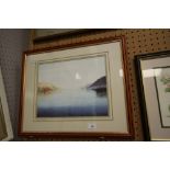 Michael Minshall signed limited edition print, lake view