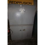 Metal four door cabinet