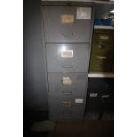Filing cabinet containing mixed tools etc
