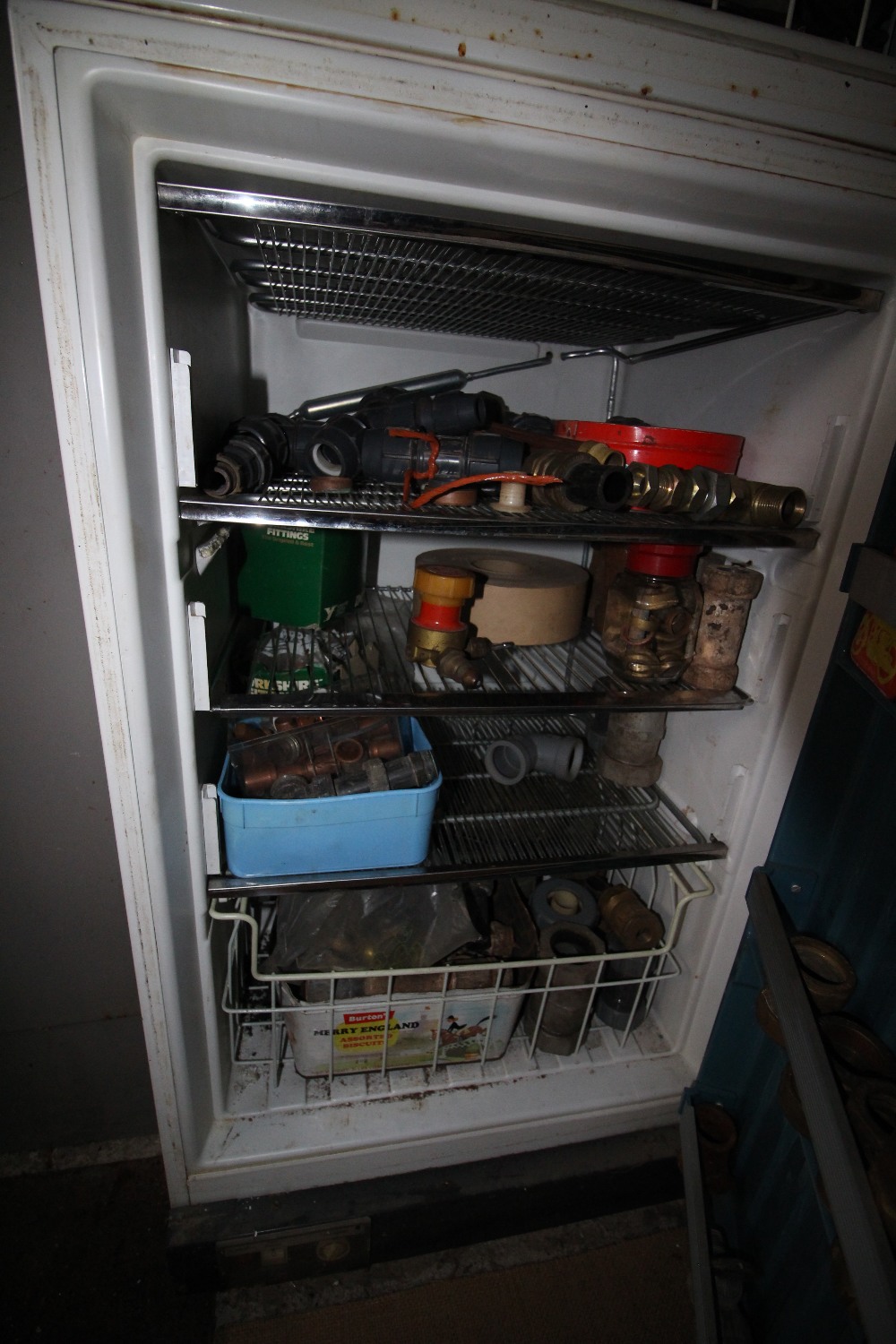 Vintage KPS fridge freezer containing mixed fuel filters and parts - Image 3 of 4