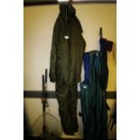 One piece insulated wet weather suit, size XXL