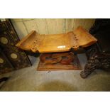 Chinese carved wooden stool