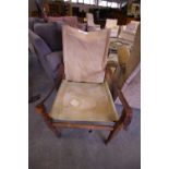 19th century campaign chair (strap af)