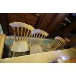 5 Beechwood Kitchen Chairs & 3 odd chairs (including Lloyd Loom)