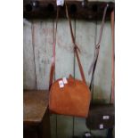 Vintage 70's leather large saddle bag