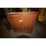 Old Stained Pine Cabinet