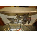 3 Taxidermy Ruff specimens - cased