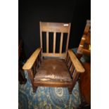 Arts & Crafts Mission/Stickley Oak Rocking Chair