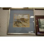 Harbour scene signed Sargent