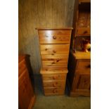 Pair of pine bedside cupboards