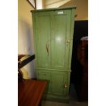Painted Pitch Pine Cupboard