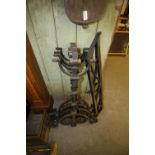 4 Cast Iron Table Legs (1 a/f) & 1 other