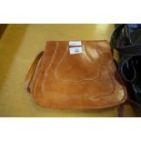 Vintage leather saddle bag