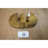 Gilt German helmet badge