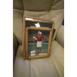 7 Framed Vintage Football Prints