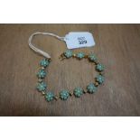 Turquoise Daisy Bracelet