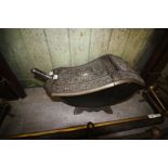19th century cast iron coal scuttle