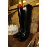 Pair of leather riding boots