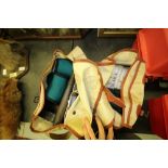 Bag of Salmon Reels & Flies and other bag of Flies