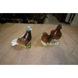 Beswick grouse and pigeon