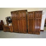 Oak Linenfold 3-piece Bedroom Suite by L Marcus