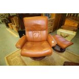 'Stressless' Armchair & Footstool