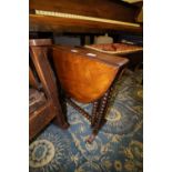 Small bobbin turned mahogany Sutherland table