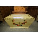 Painted Hardwood Casket