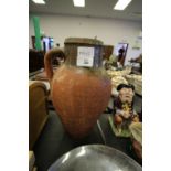 Part glazed Earthenware urn