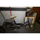 Vintage Stratton folding bicycle for restoration