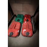 Four petrol cans