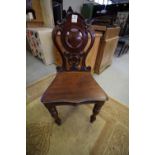 Child's elm seated wheel-back chair