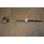 White metal and baleen toddy ladle