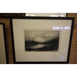 Bernard Eyre Walker, etching, Buttermere and Crummock Water