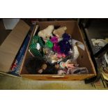 Box of Vintage Bears & Dolls, including: 1 Merry Thought Monkey, 2 x 1960's Koala Bears, 5 Peggy