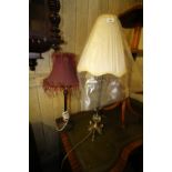 2 table lamps
