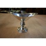 Silver pedestal comport 156g