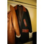 Extra Large Gentlemans Wool & Leather Hunting/Shooting coat